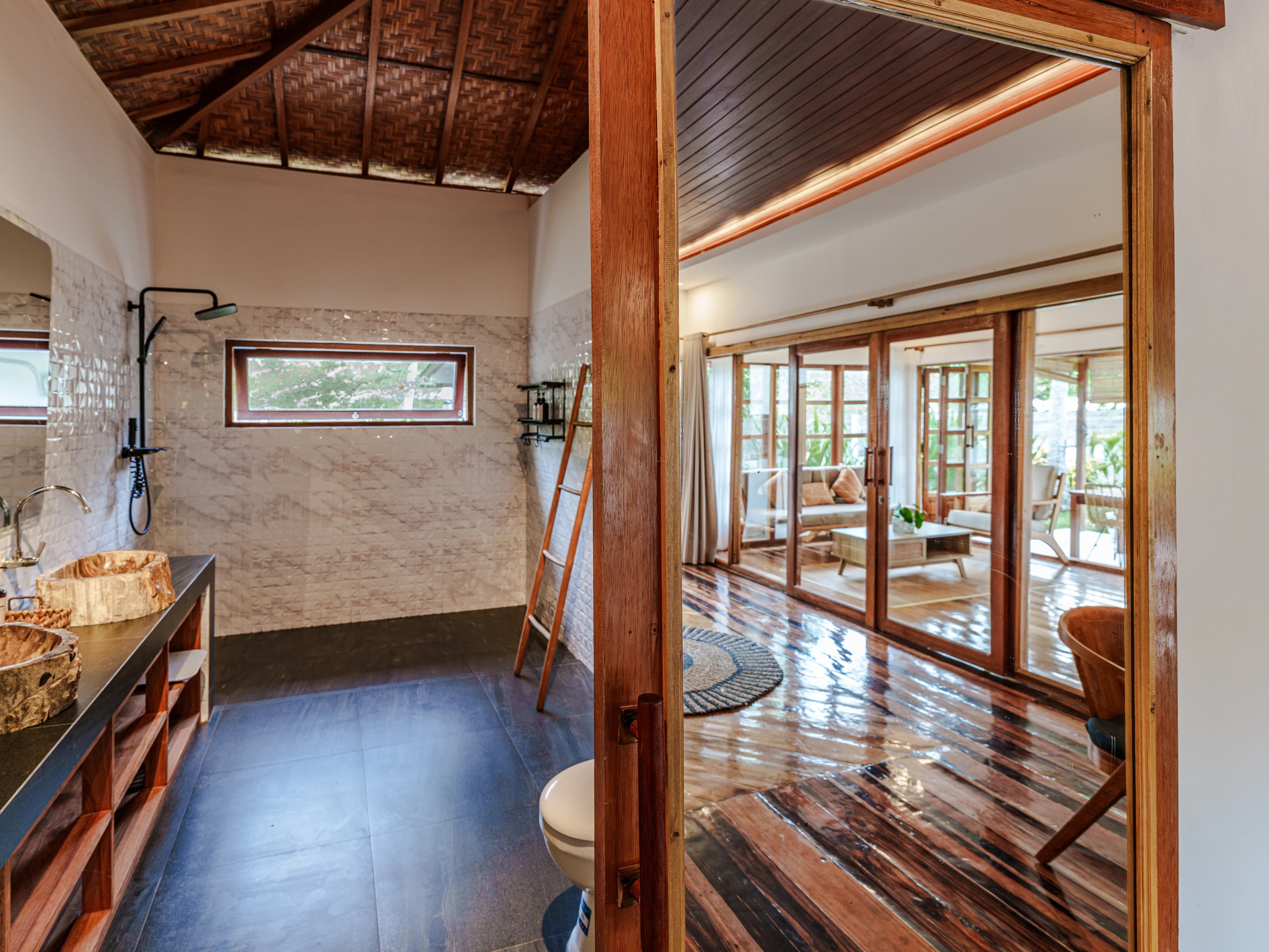 Villa bathroom at Buka Buka